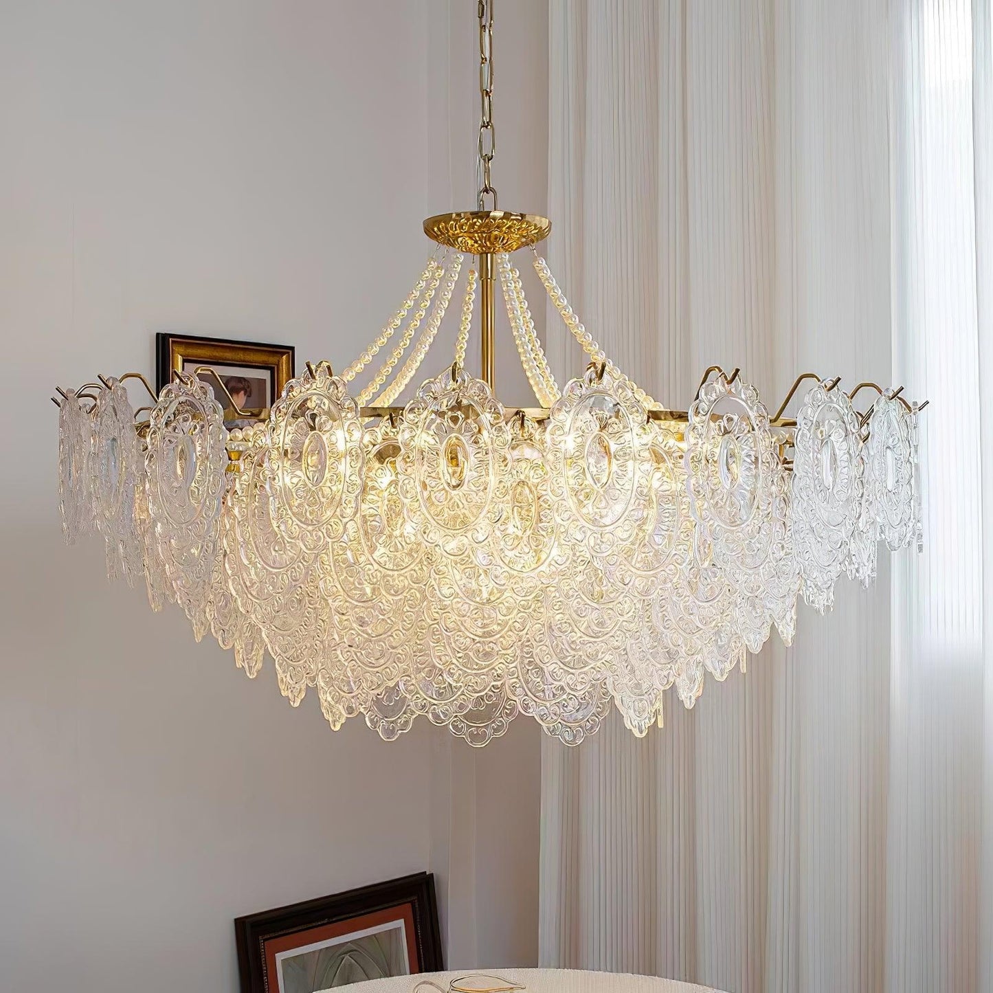 Pearls Glass Chandelier Chandelier