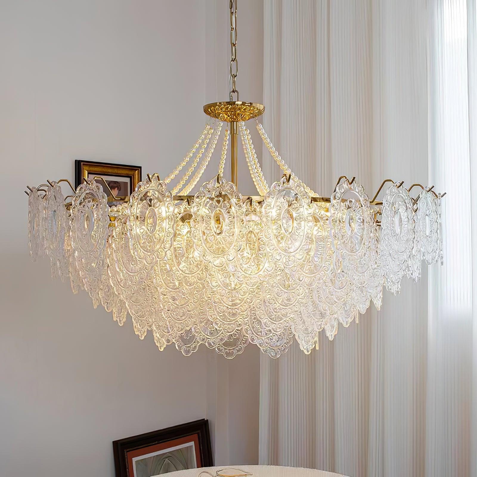 Pearls Glass Chandelier Chandelier