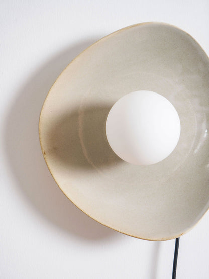 Pebble Disc Plug-in Wall Light