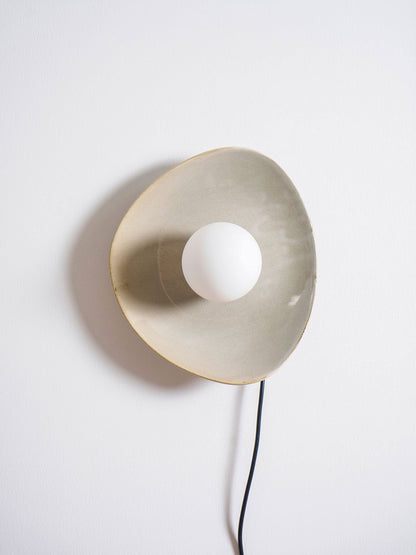 Pebble Disc Plug-in Wall Light