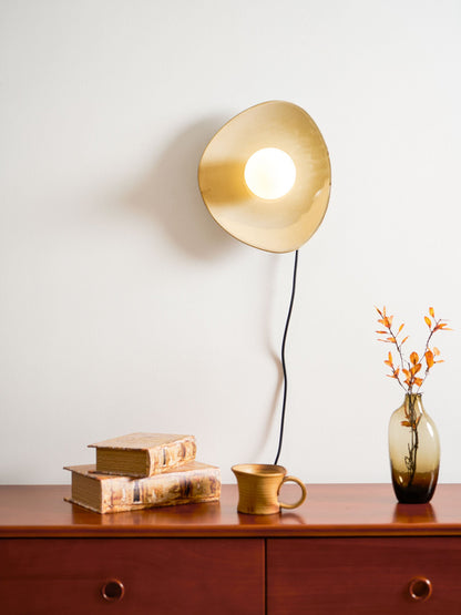 Pebble Disc Plug-in Wall Light