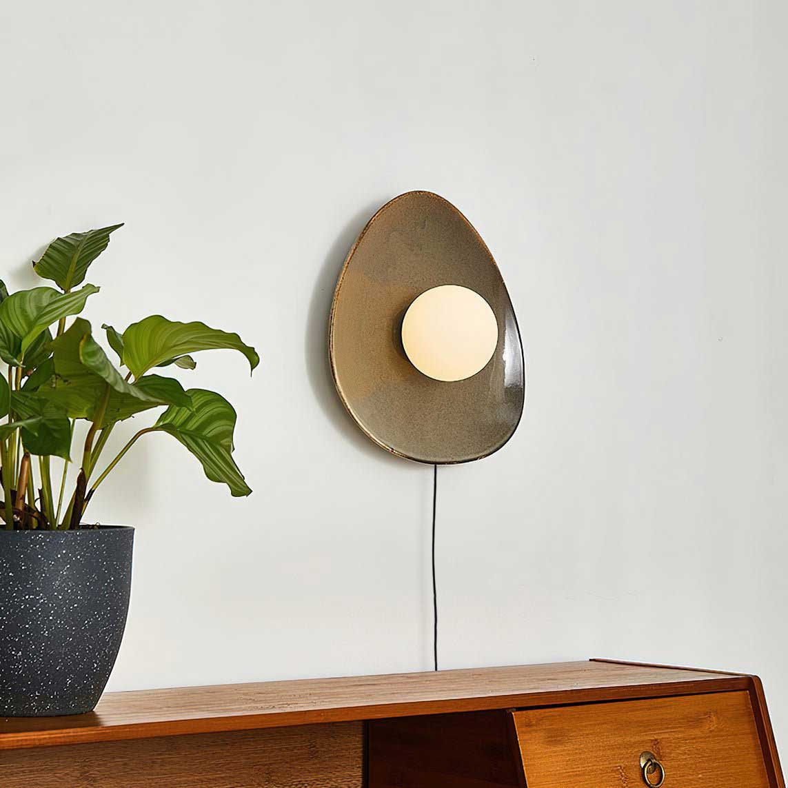 Pebble Disc Plug-in Wall Light