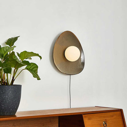 Pebble Disc Plug-in Wall Light