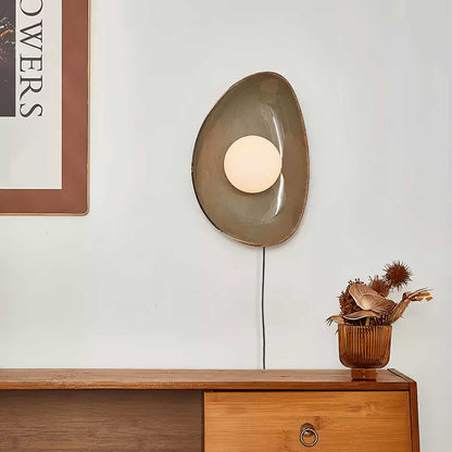 Pebble Disc Plug-in Wall Light