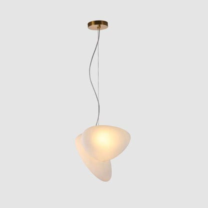 Translucent Frosted Glass Pendant Light Model 11 White + white / Warm Light Pendant light
