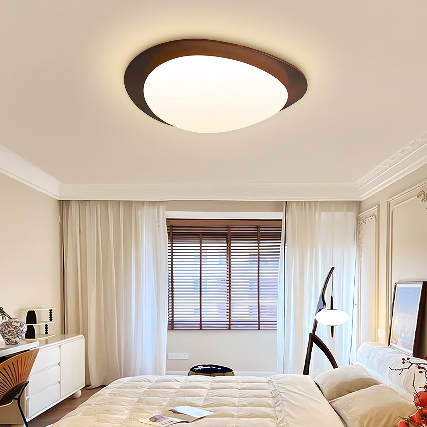 Pebble Walnut Ceiling Light Ceiling lamp