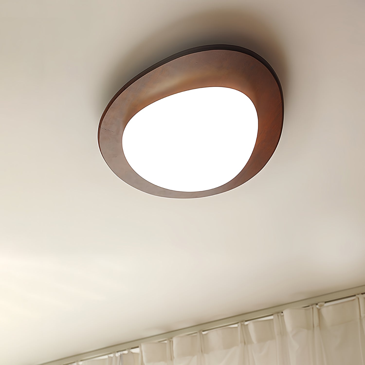 Pebble Walnut Ceiling Light Ceiling lamp