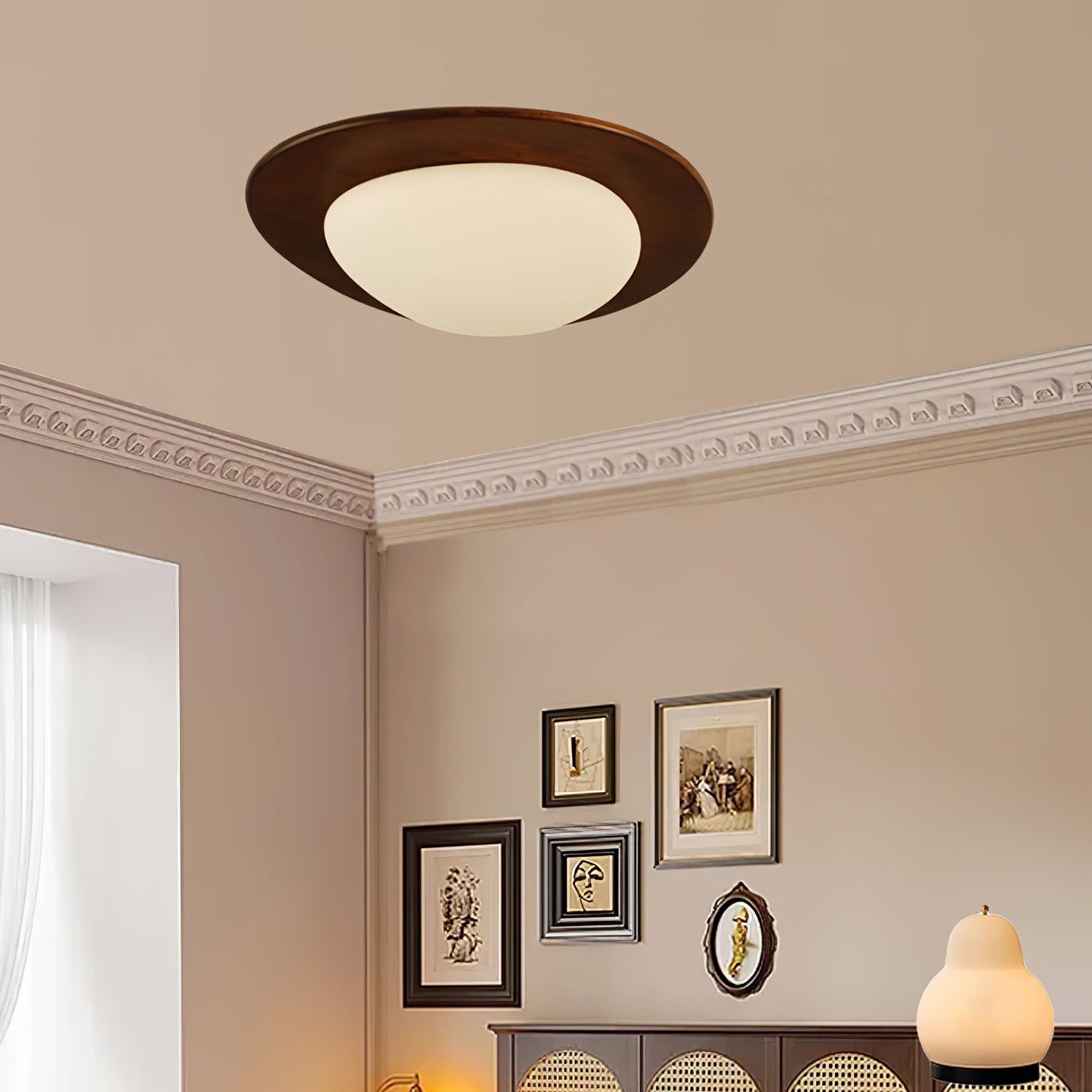 Pebble Walnut Ceiling Light Ceiling lamp