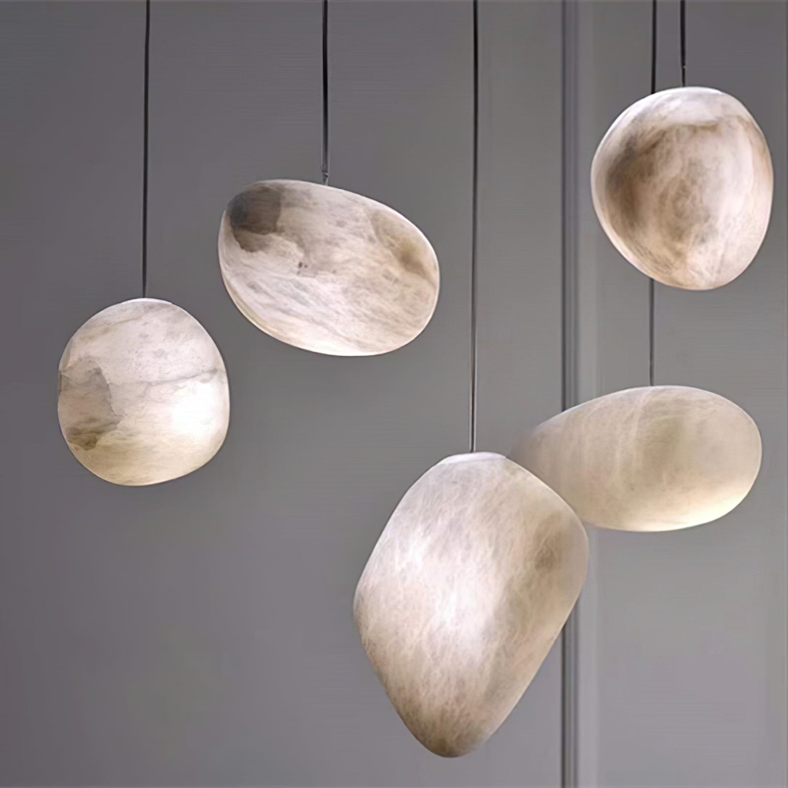 Pebbles Alabaster Pendant Lamp 1001 pendant Lamp