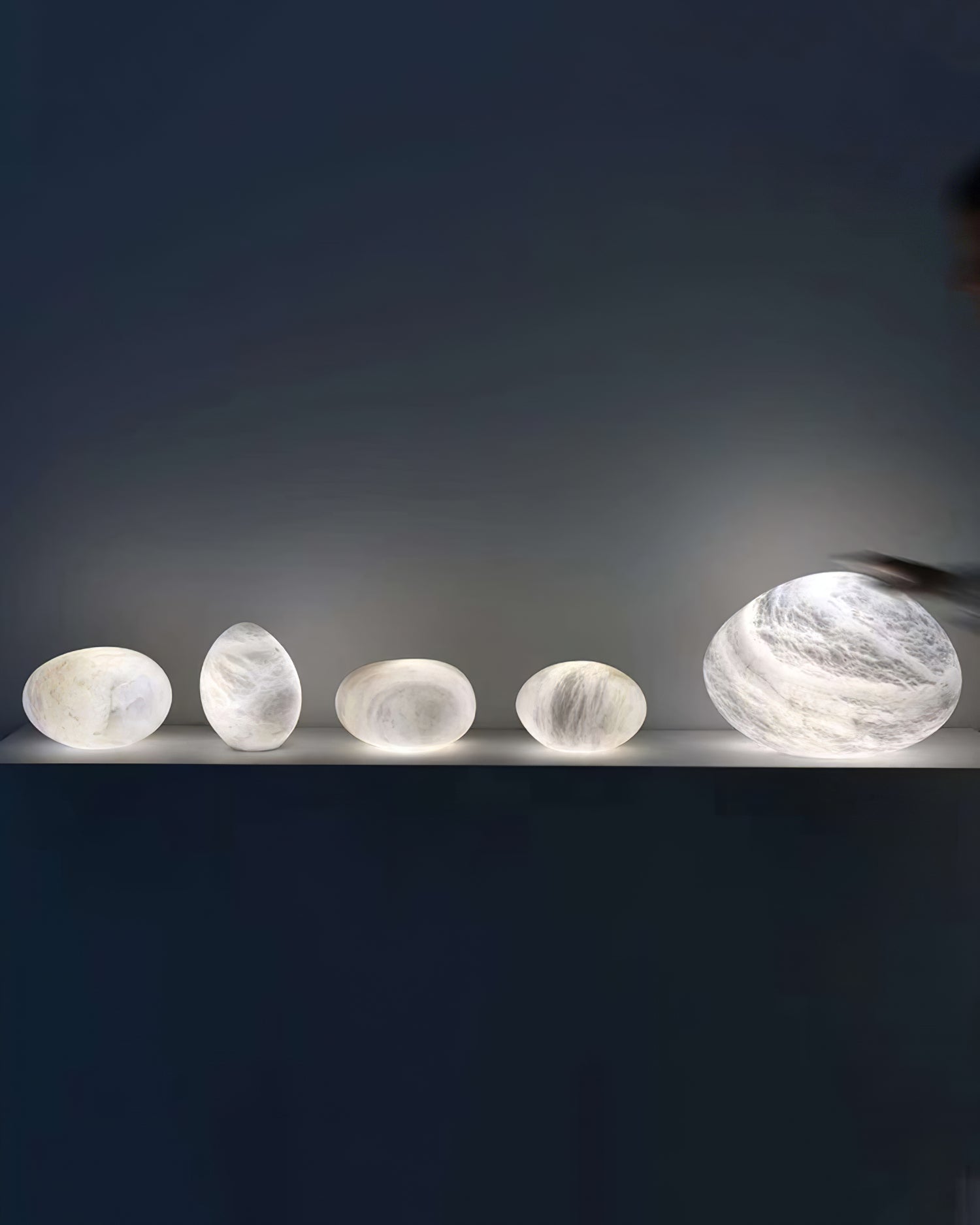 Pebbles Alabaster Pendant Lamp 1001 pendant Lamp