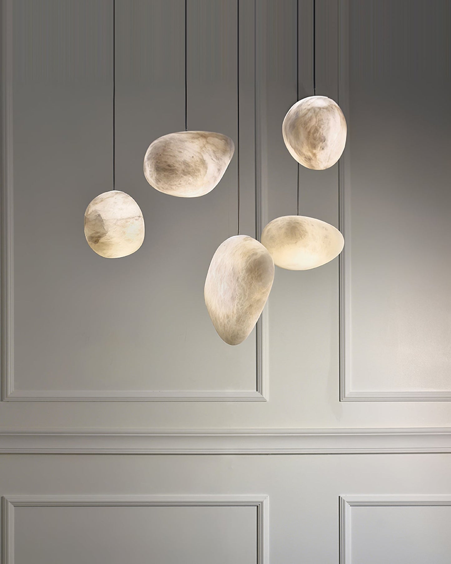 Pebbles Alabaster Pendant Lamp 1001 pendant Lamp