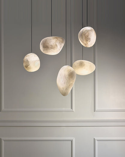 Pebbles Alabaster Pendant Lamp 1001 pendant Lamp