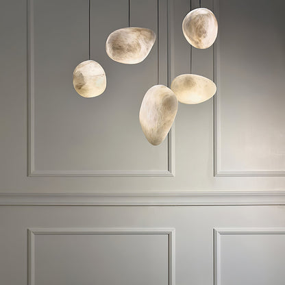 Pebbles Alabaster Pendant Lamp 1001 pendant Lamp