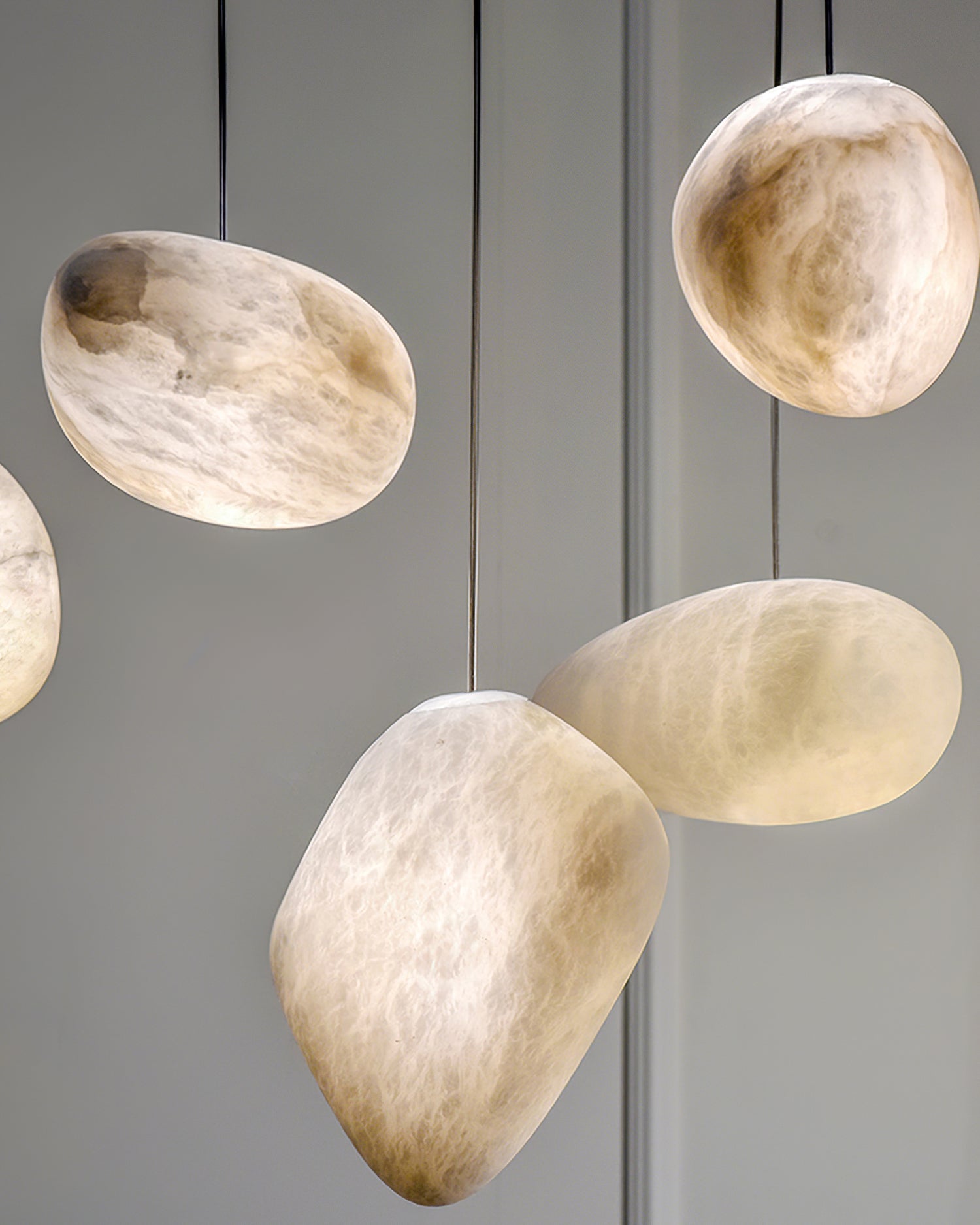 Pebbles Alabaster Pendant Lamp 1001 pendant Lamp