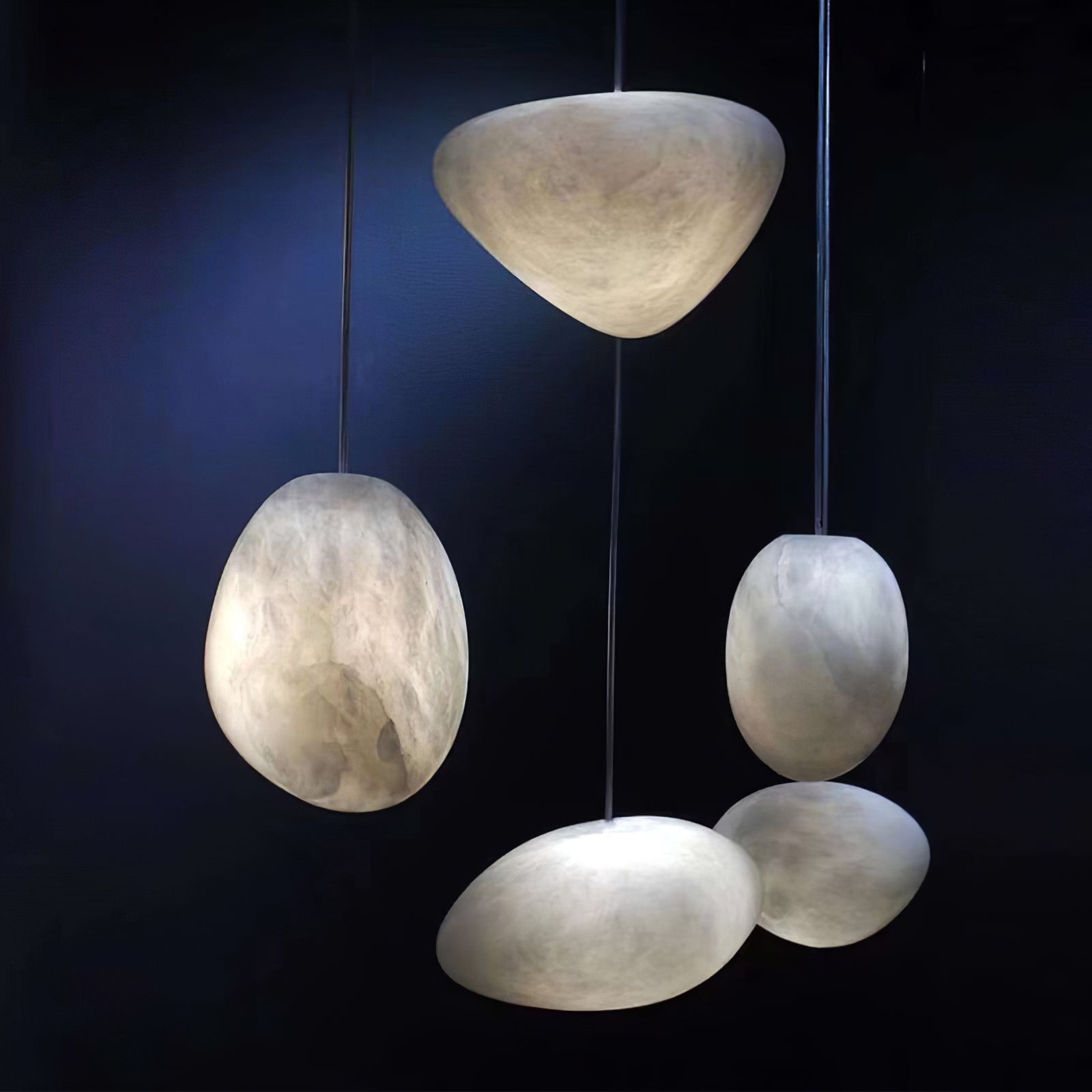 Pebbles Alabaster Pendant Lamp 1001 pendant Lamp