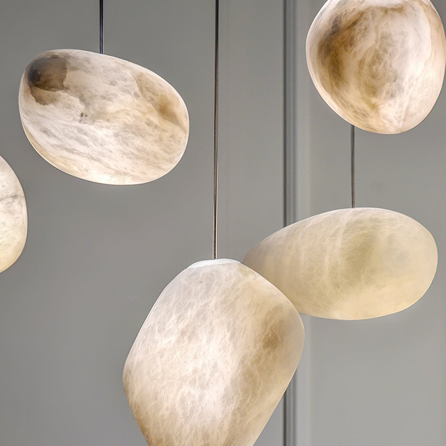 Pebbles Alabaster Pendant Lamp 1001 pendant Lamp