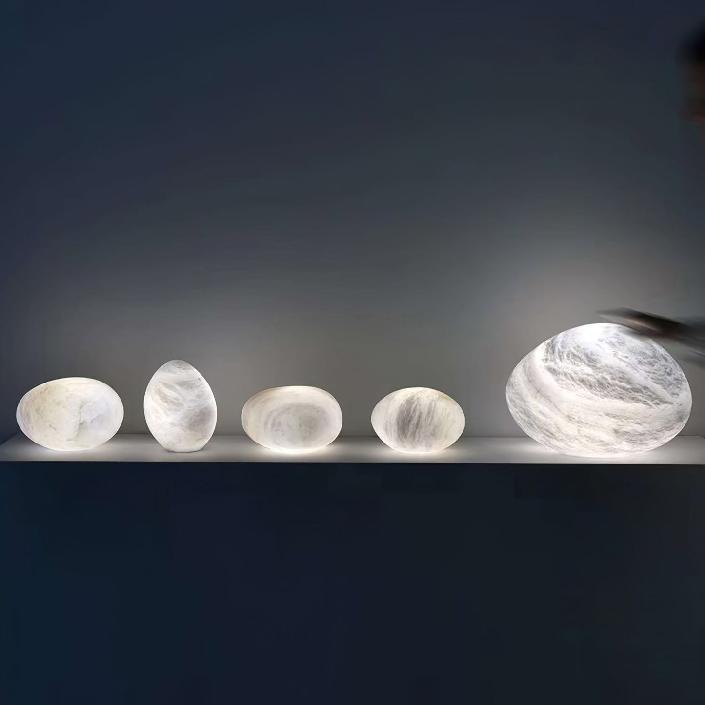 Pebbles Alabaster Pendant Lamp 1001 pendant Lamp