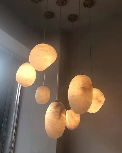 Pebbles Alabaster Pendant Lamp 1001 pendant Lamp