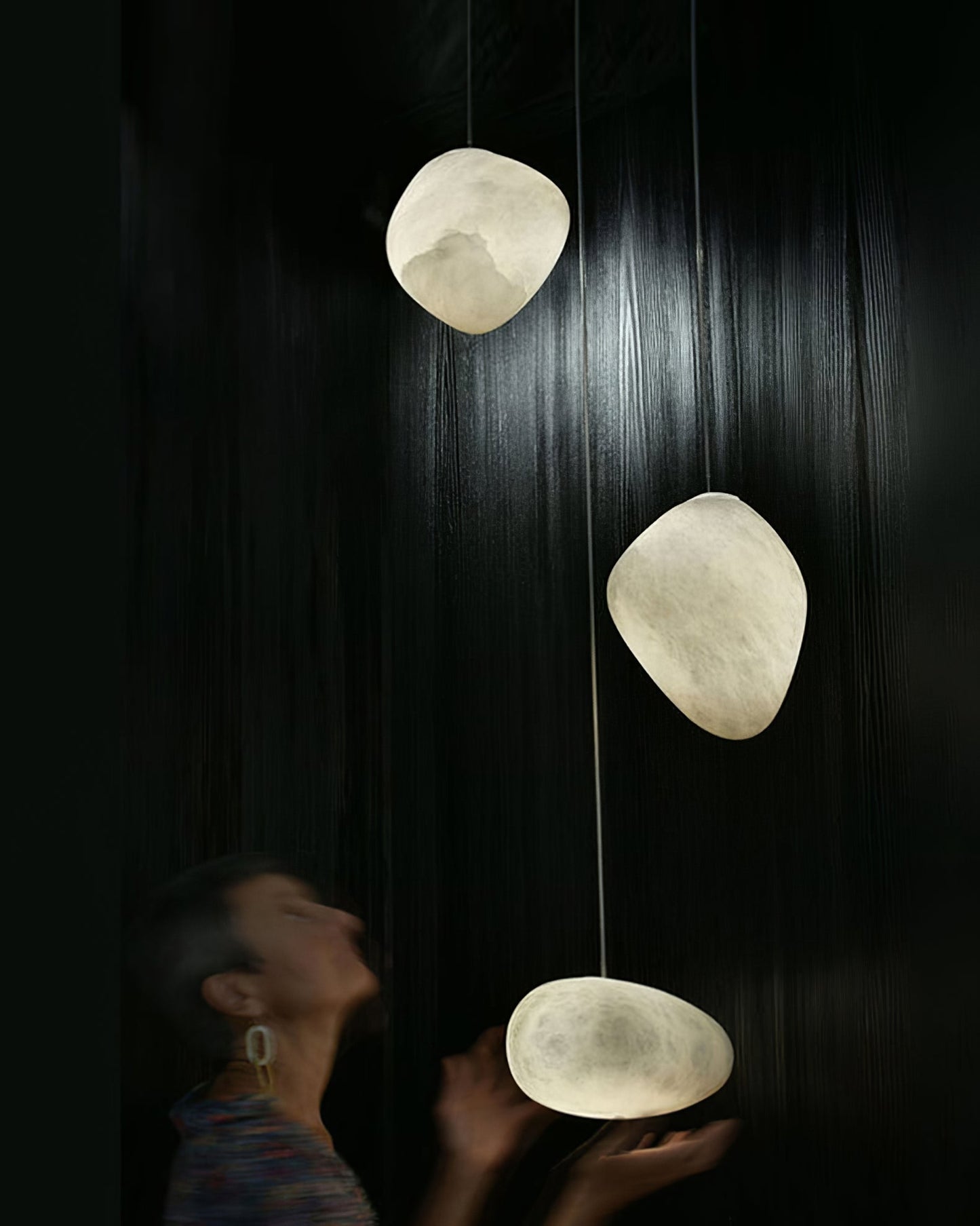 Pebbles Alabaster Pendant Lamp 1001 pendant Lamp