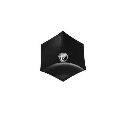 Pentagon Combination Wall Lamp Dia 14.2″ x H 3.5″ / Dia 36cm x H 9cm / Black & Chrome Wall lamp