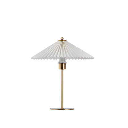 Perla Pleated Table Lamp Dia 14.2″ x H 16.9″ / Dia 36cm x H 43cm / Gold / US Plug Table lamp