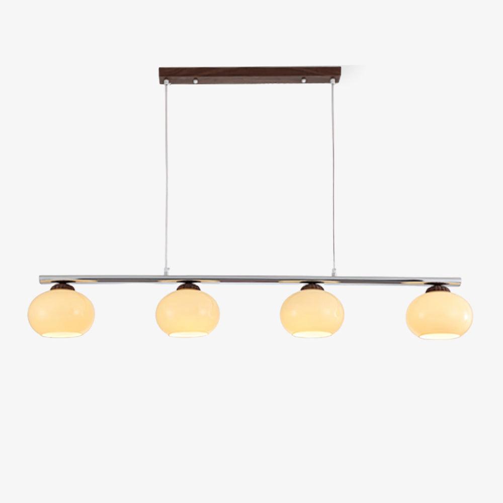 Persimmon Dining Room Chandelier L 47.2″ x 47.2″ / L 120cm x H 120cm / Creamy yellow & Silver Chandelier
