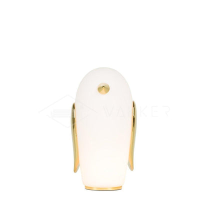 Pet Desk Light Penguin: ? 7.9″ x H 13″ / Dia 20cm x H 33cm / Gold + White / US plug Table lamp