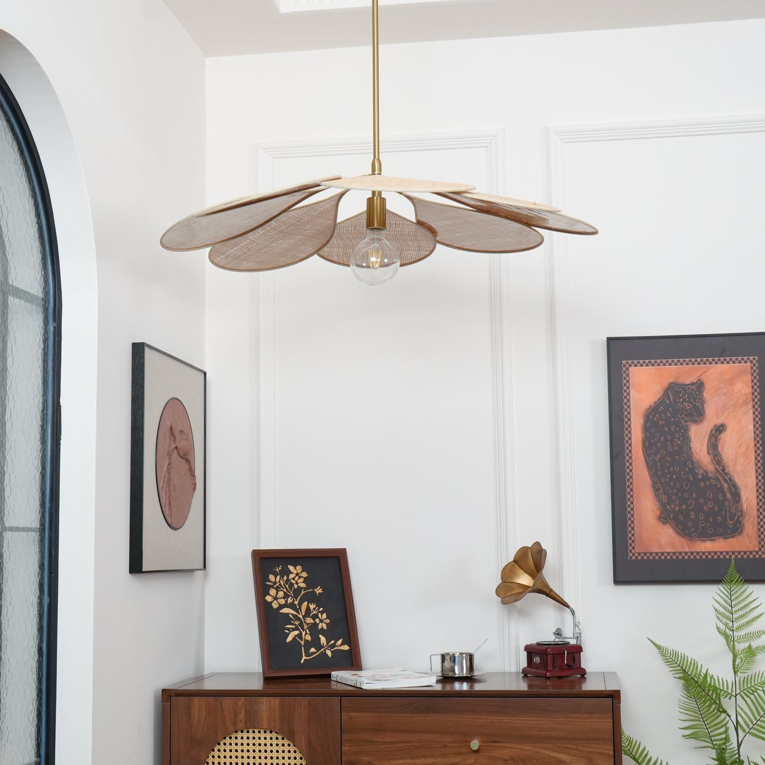 Petals Bloom Rattan Pendant Lamp Pendant light