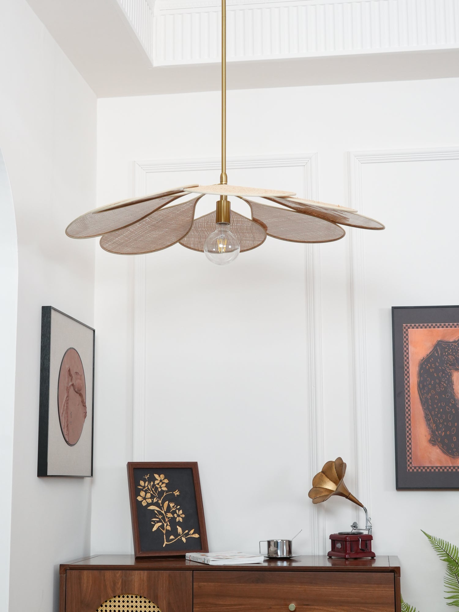 Petals Bloom Rattan Pendant Lamp Pendant light