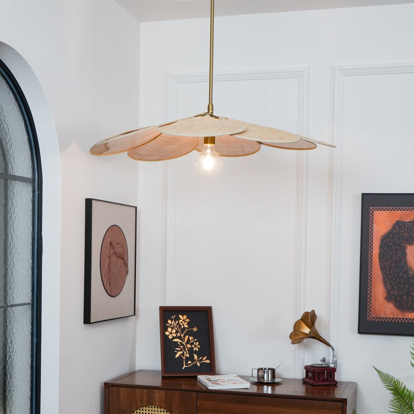 Petals Bloom Rattan Pendant Lamp Pendant light