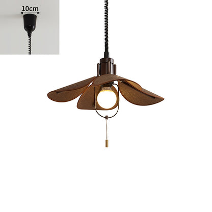 Petal Bloom Pendant Light Model B Dia 20.5″ x H 8.7″ / Walnut Color & Dark Brown Pendant light