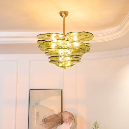 Petals Gold Murano Chandelier 1001 Chandelier