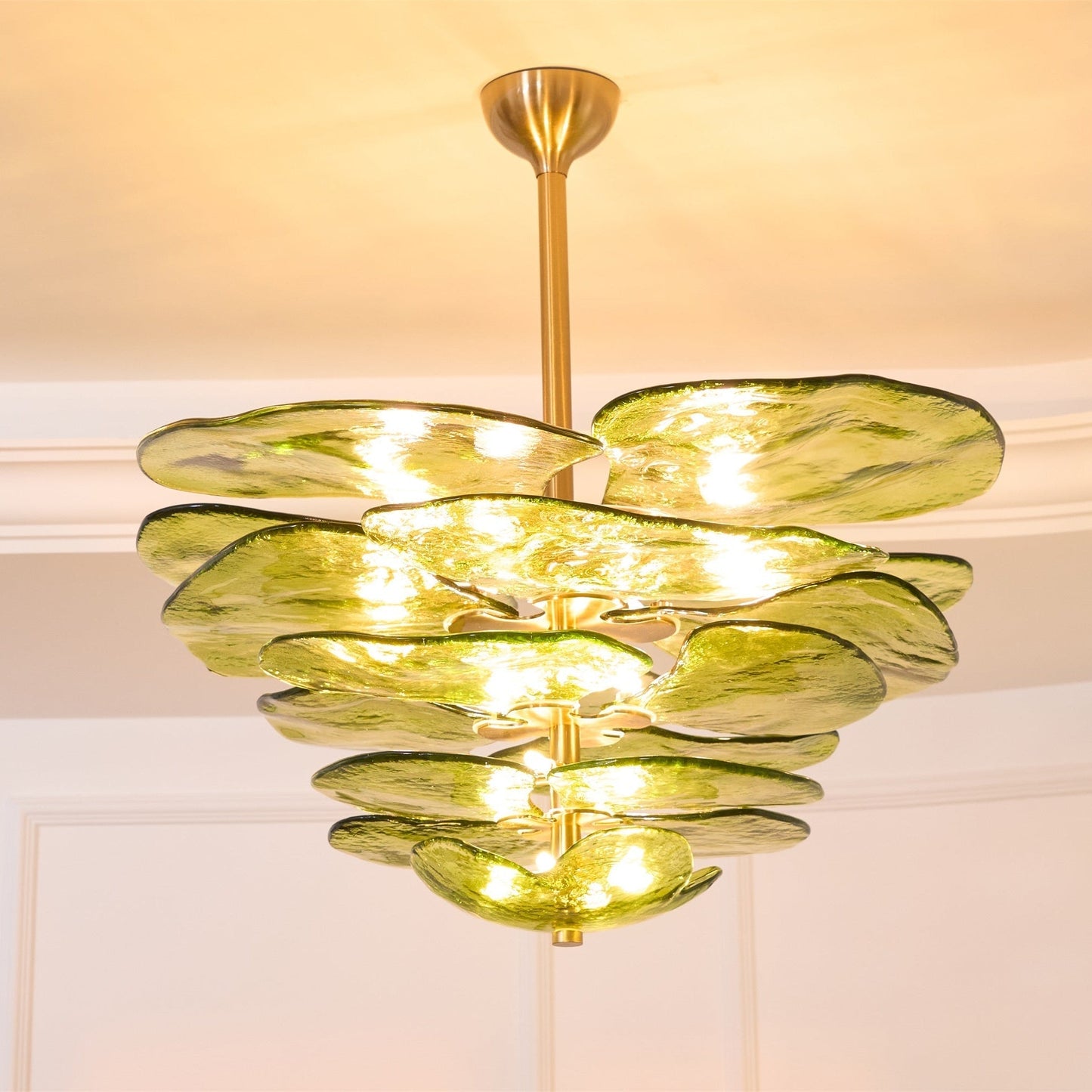 Petals Gold Murano Chandelier 1001 Chandelier