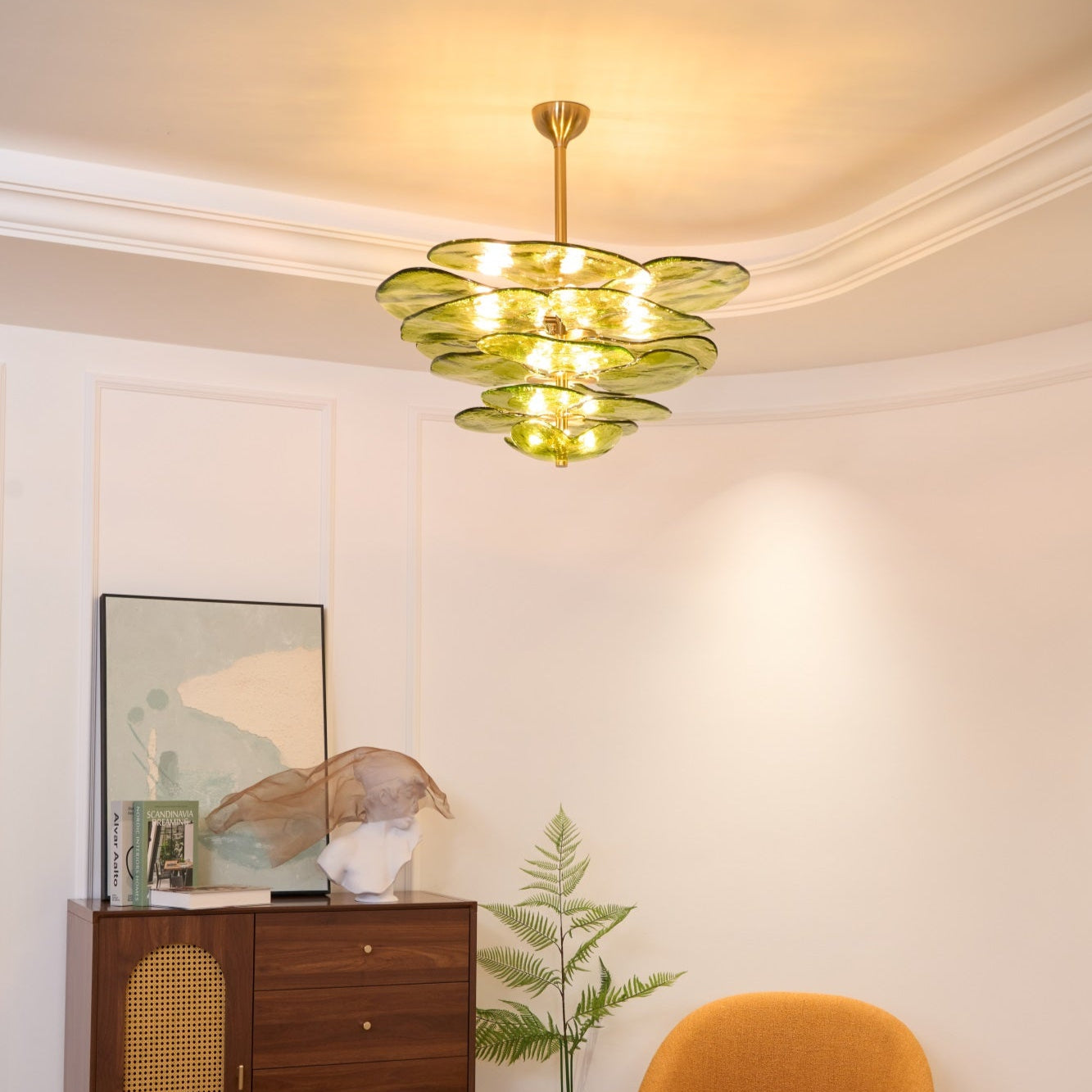 Petals Gold Murano Chandelier 1001 Chandelier