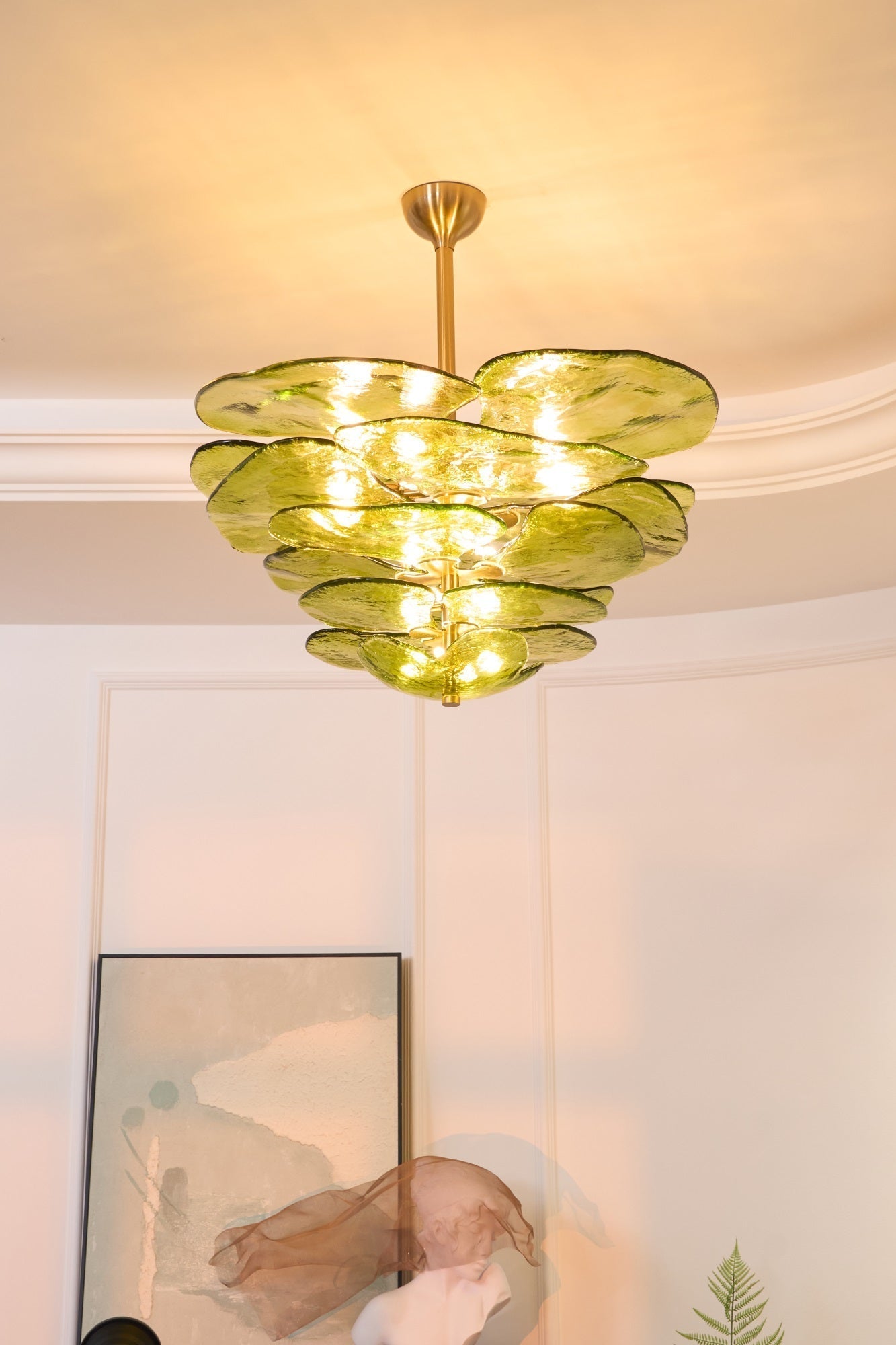 Petals Gold Murano Chandelier 1001 Chandelier