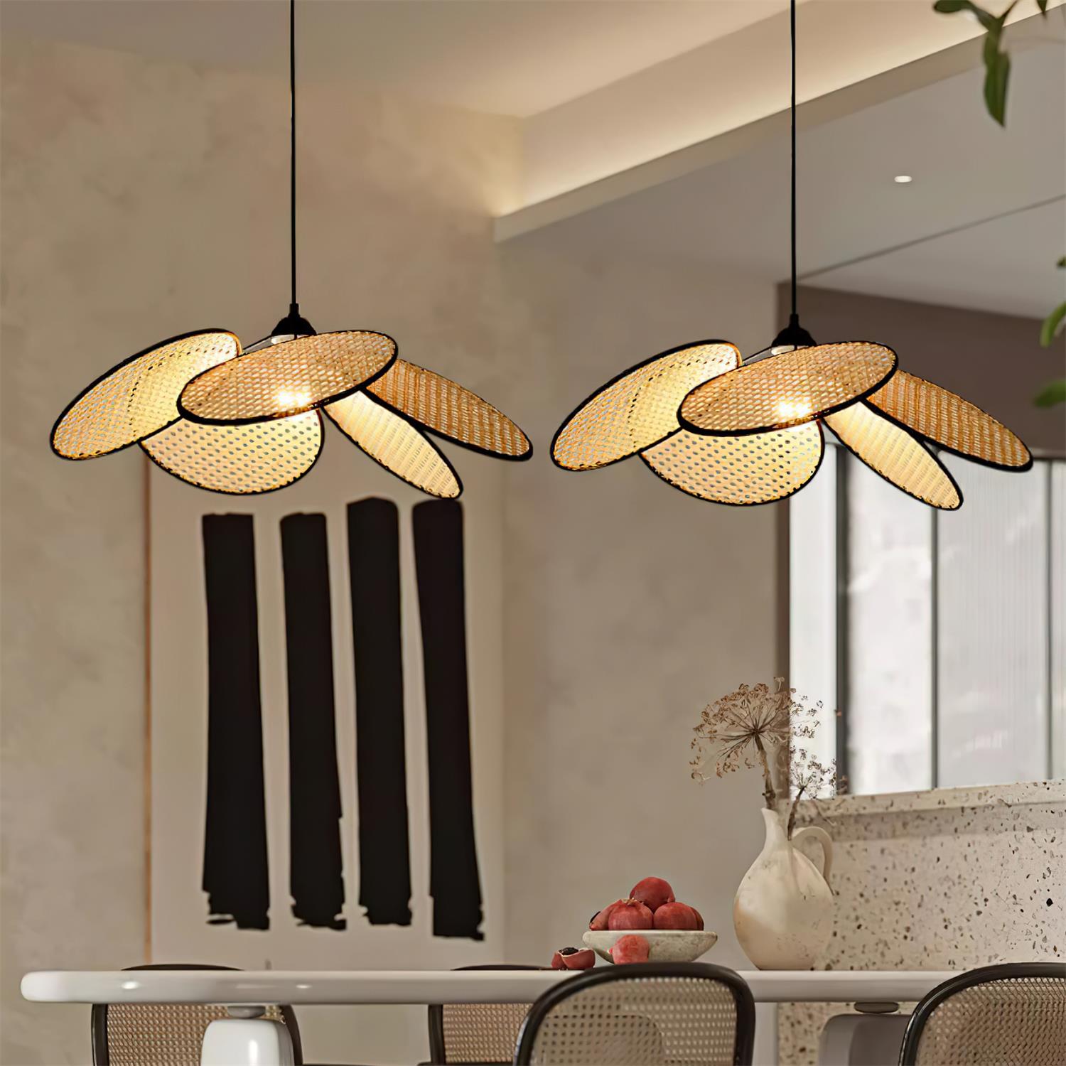Petals Rattan Pendant Lamp Pendant light
