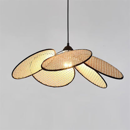 Petals Rattan Pendant Lamp Dia 25.6″ x H 7.8″ / Nature rattan Pendant light