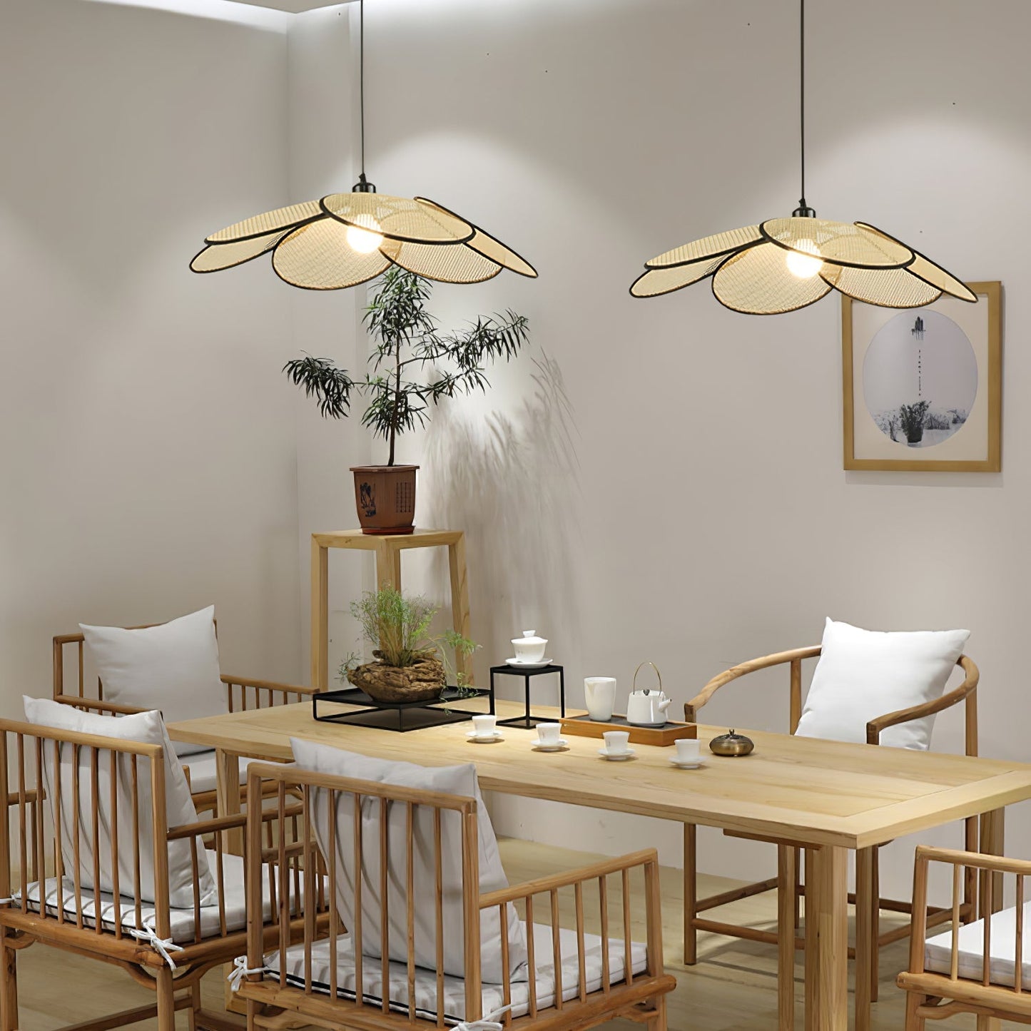 Petals Rattan Pendant Lamp Pendant light