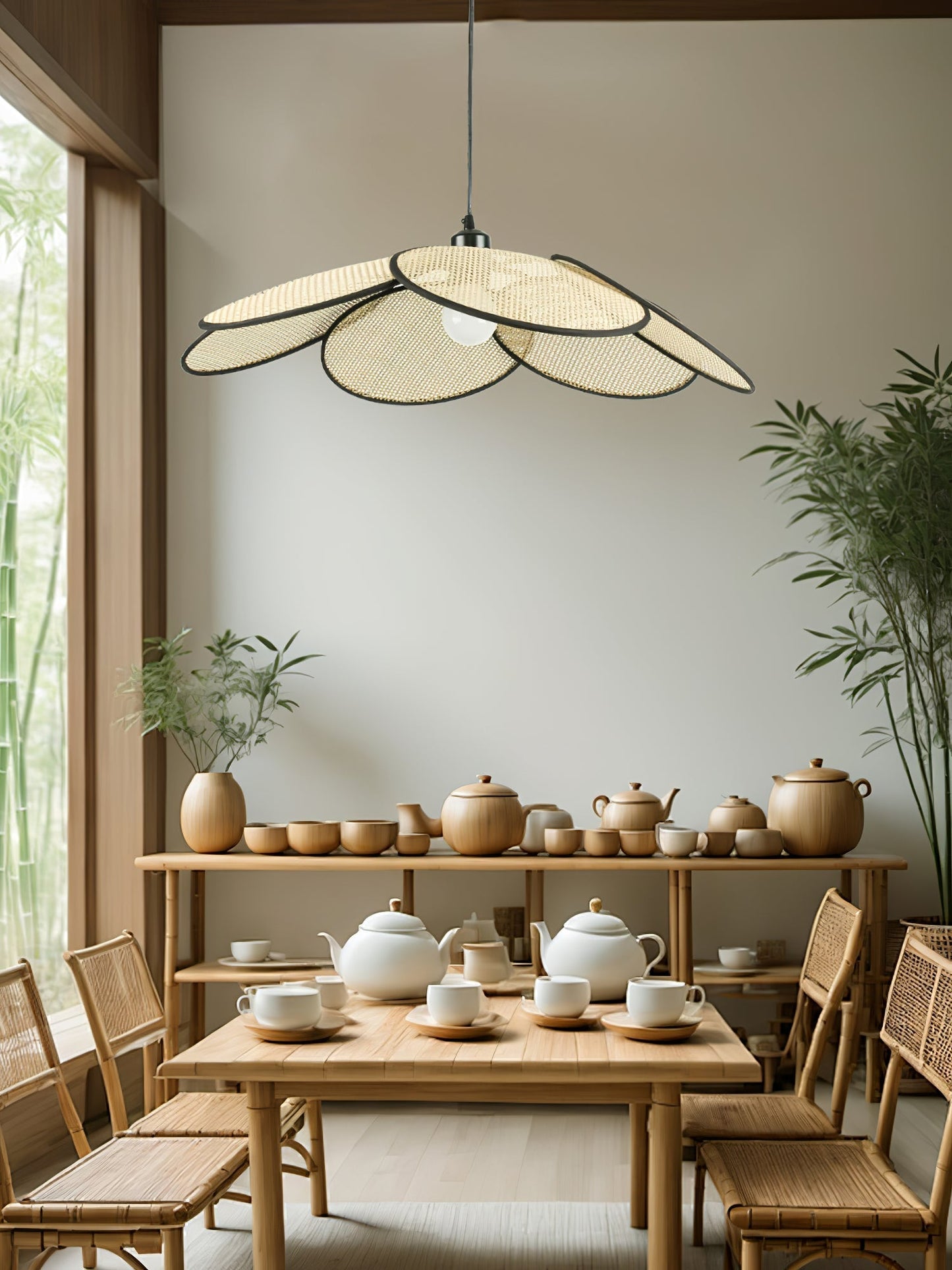 Petals Rattan Pendant Lamp Pendant light