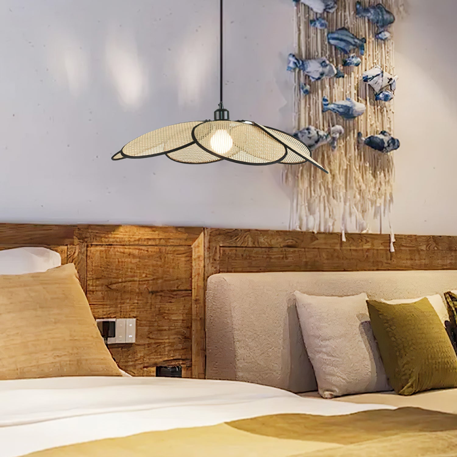 Petals Rattan Pendant Lamp Pendant light