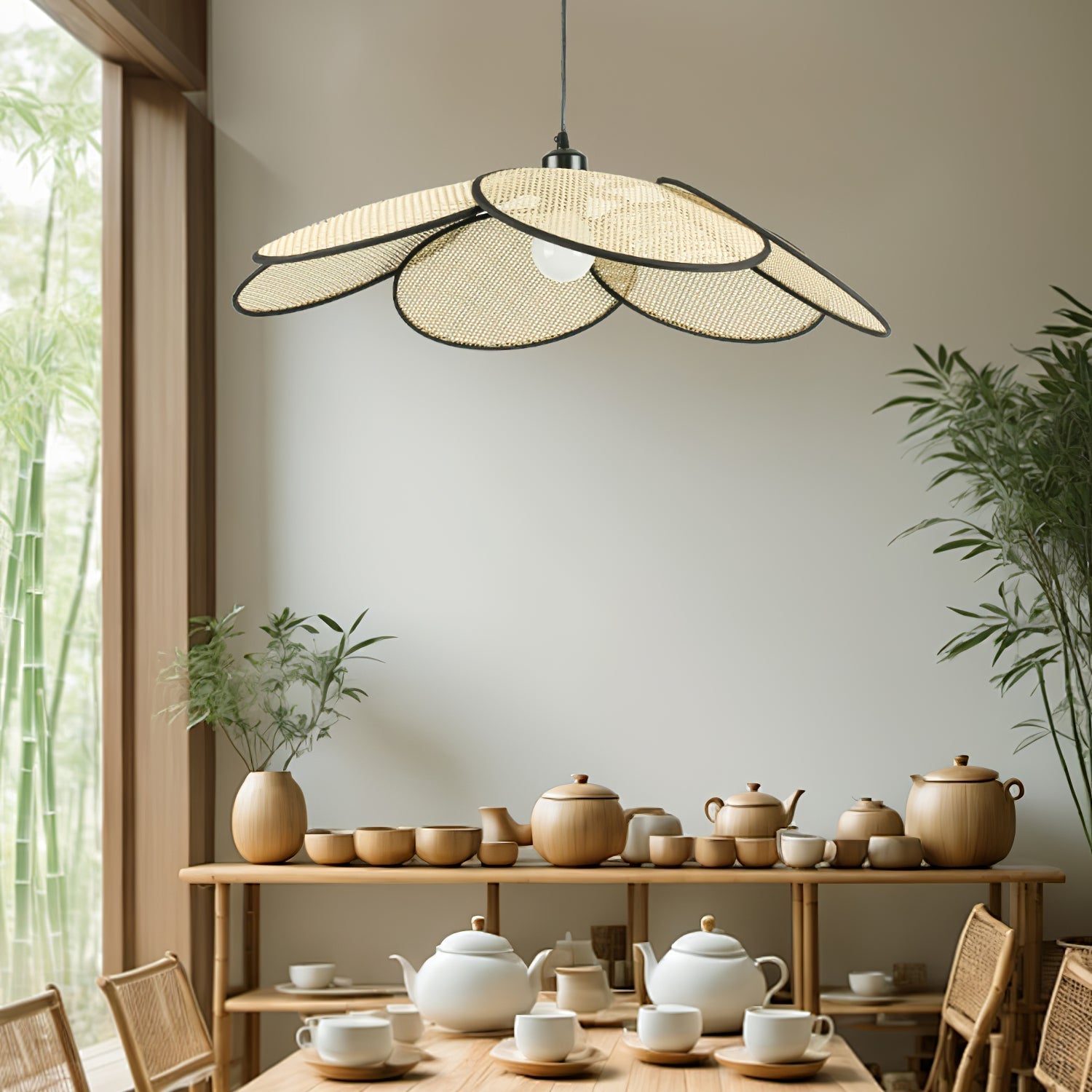 Petals Rattan Pendant Lamp Pendant light