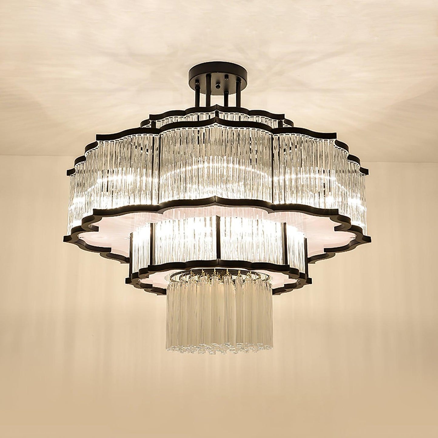 Pharo Ii Chandelier Dia 23.6″ x H 35.4″ / Dia 60cm x H 90cm / Black Chandelier