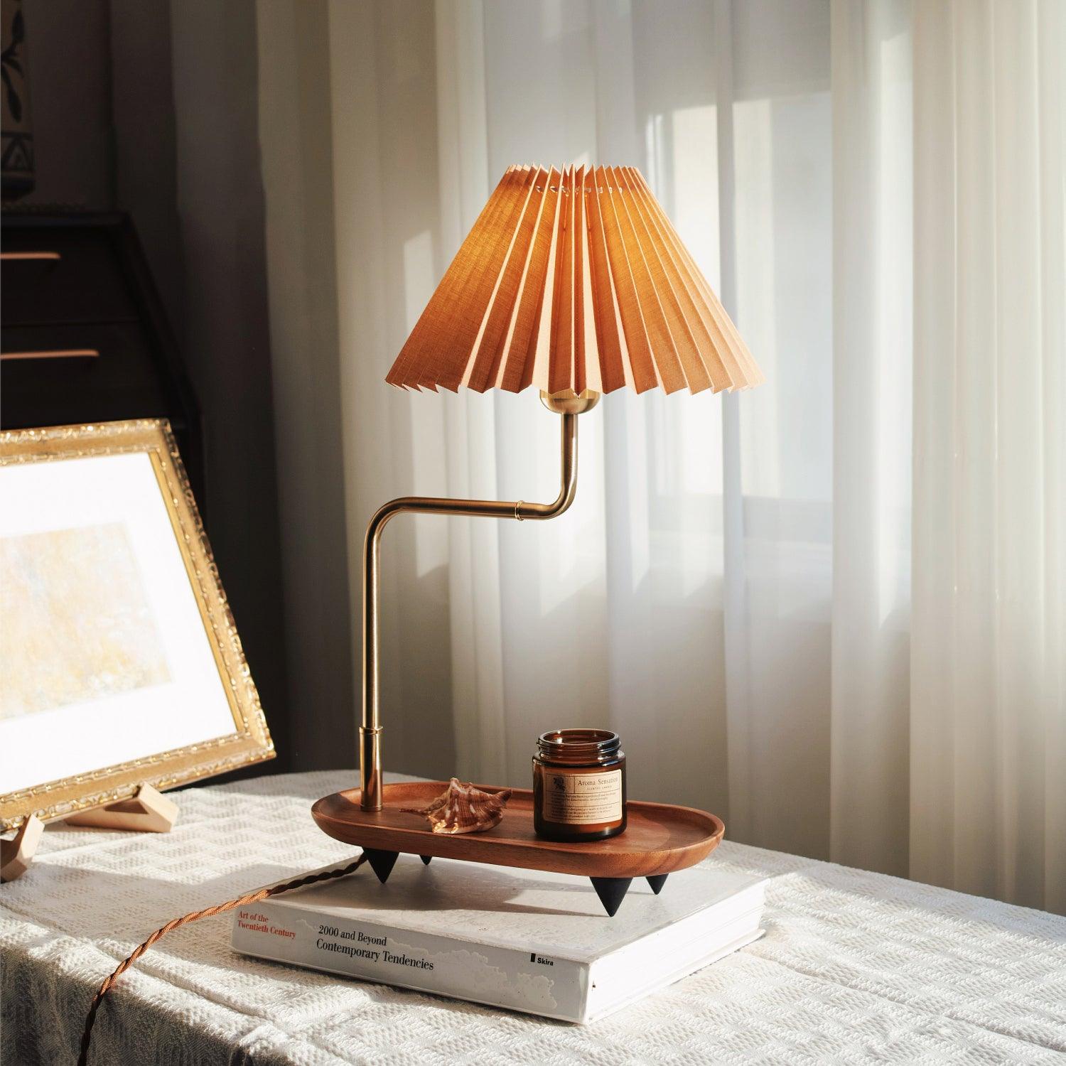 Pia TL Table Lamp L 11.8″ x W 7.9″ x H 20.1″ / L 30cm x W 20cm x H 51cm / Gold & Orange / US Plug Table lamp