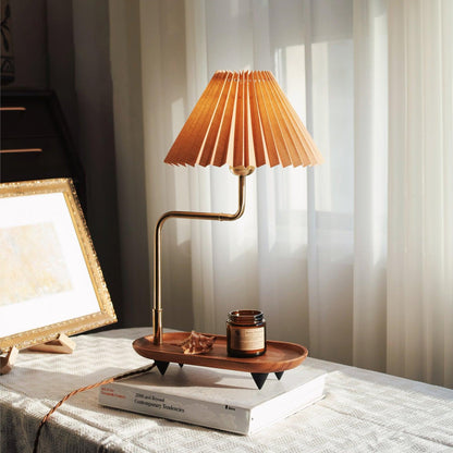 Pia TL Table Lamp L 11.8″ x W 7.9″ x H 20.1″ / L 30cm x W 20cm x H 51cm / Gold & Orange / US Plug Table lamp