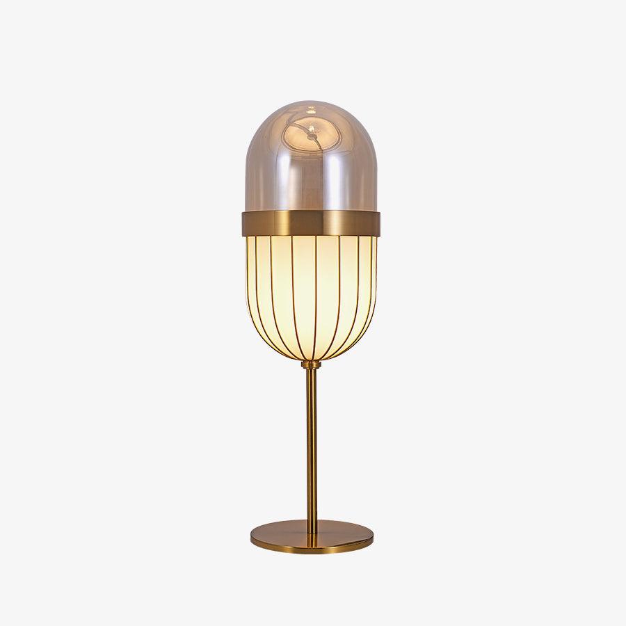 Pill Table Lamp Dia 6.7″ x H 20.5″ / Dia 17cm x H 52cm / Gold / US plug Table lamp