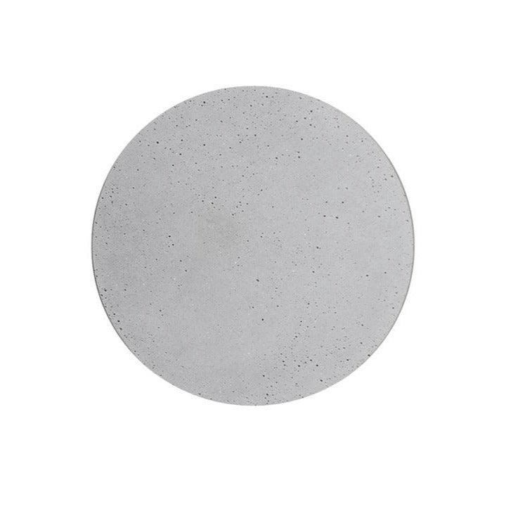 Pin Wall Lamp Dia 7.1″ x H 1.6″ / Dia 18cm x H 4cm / Cement Grey / Warm Light Wall lamp