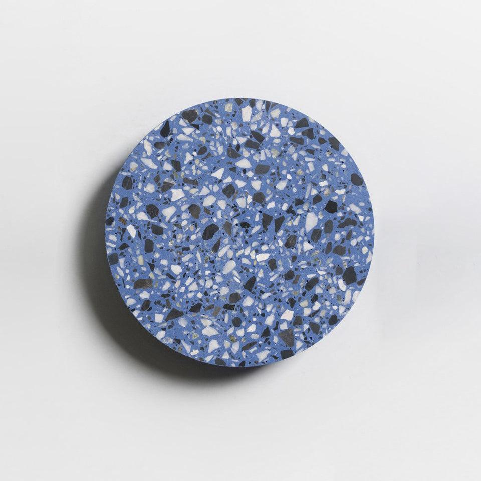 Pin Wall Lamp Dia 7.1″ x H 1.6″ / Dia 18cm x H 4cm / Blue Terrazzo / Warm Light Wall lamp