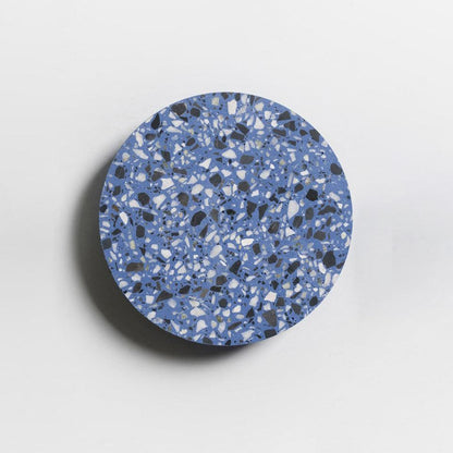 Pin Wall Lamp Dia 7.1″ x H 1.6″ / Dia 18cm x H 4cm / Blue Terrazzo / Warm Light Wall lamp