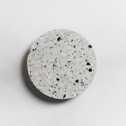 Pin Wall Lamp Dia 7.1″ x H 1.6″ / Dia 18cm x H 4cm / White Terrazzo / Warm Light Wall lamp