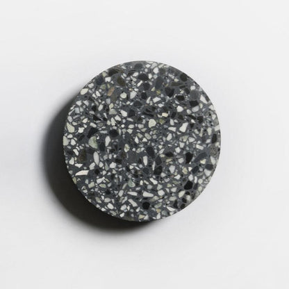 Pin Wall Lamp Dia 7.1″ x H 1.6″ / Dia 18cm x H 4cm / Black Terrazzo / Warm Light Wall lamp